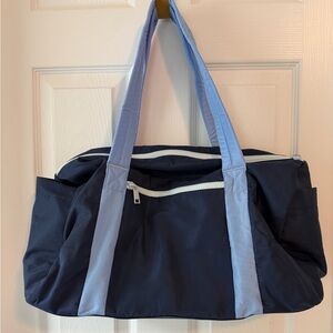J.Crew weekender duffle - Navy & Periwinkle Blue - NWT!